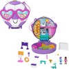 Polly Pocket Compact Playset, Soccer Squad with 2 Micro Dolls