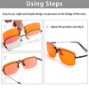 WF WFPOWER Blue Light Blocking Glasses Clip On, Rimless Computer