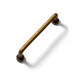 SORWDUERM 5Pack Antique Brass Cabinet Pull 96mm Hole Center Vintage Kitchen Cupboard Handles Furniture Hardware for Wardrobe Drawer Dresser