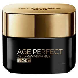 L'Oréal Paris Age Perfect Cell Renaissance Night Cream Anti-Ageing Deep Care Strength and Vitality for Mature Skin with Black Truffle and Fermented Black Tea 50 ml