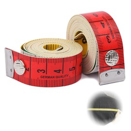 2 Rollen SchneidermaßBand,180 Cm/60 Zoll MaßBand,Weiches Massband,Doppelseitige Farbskala Massband KöRper,Mit KnöPfen MaßBand KöRper,Geeignet FüR MaßBand NäHen,Alltag Zu Hause,Handwerker