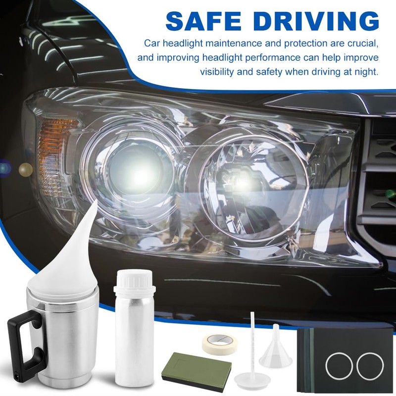 Saycker Car Headlight Restoration Kit, Auto Headlight Lens Polish Repair