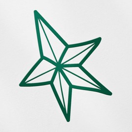 Decal Stickers of Star (Green) (Set of 2) Premium Waterproof Vinyl Decal Stickers for Laptop Phone Accessory Helmet Car Window Mug Tuber Cup Door Wall Decoration - NVCsticg29363GR