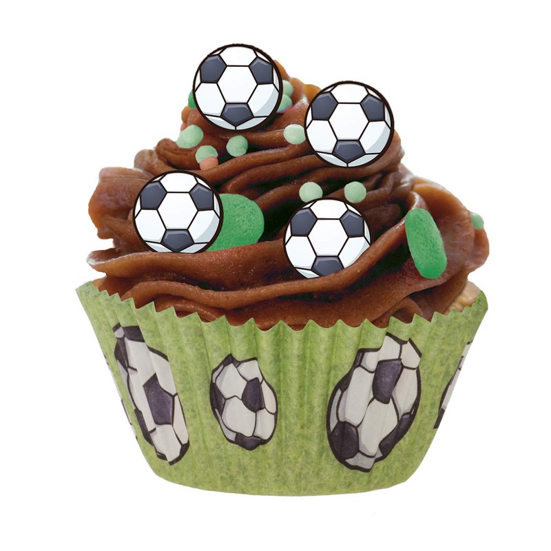 Dekora - Football Cupcake Cases , Paper Cupcake Cases -