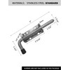 Quality Life Spring Loaded Gate Latch Pin Barrel Bolt 5in