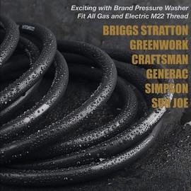 50FT High Pressure Washer Hose 5800PSI M22-14mm Power Washer Extension Hose US