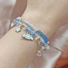 ZMANYIJEW Kawaii Bracelets Set Cinnamoroll Crystal Beads Pearl Bracelets Cute