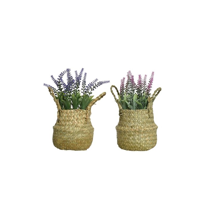 Decoris Everlands Polyethylene Lavender, 16 cm Diameter, 27 cm Height,
