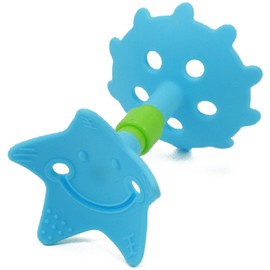 Innobaby Original Teethin' Smart EZ Grip Star Teether and Sensory Toy for Babies and Toddlers. BPA Free Teether
