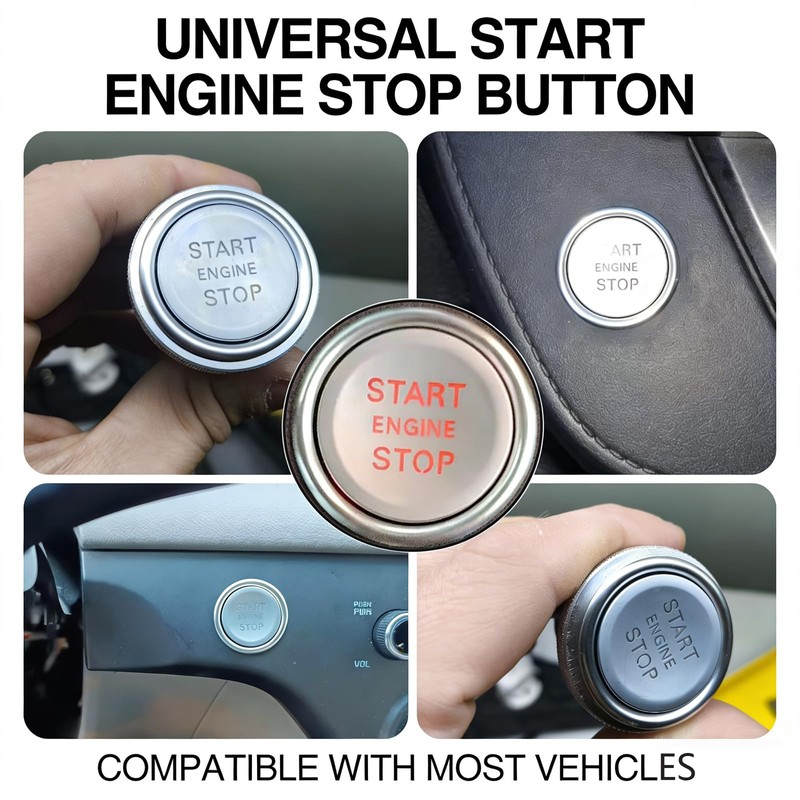 Universal 12V Car Engine Start Stop Push Button Switch with