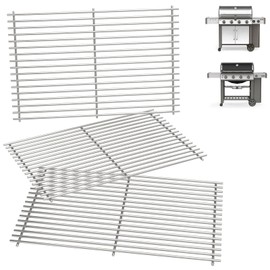 Genesis II 400 Grill Grates for Weber Genesis II/LX 400 Series Grills Parts Genesis 2 E-410 S410 E-435 S-435 E-415 Grill, 66097 66089 Grates for Kitchen-aid 740-0781 Parts, 7MM SUS304 Stainless Steel