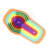 CENPEK 6Pcs Rainbow Measuring Spoon Set,Stackable Combination Measuring Cup Tools,