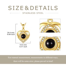 SILBAZI I Love You 100 Languages Necklace Love Heart Pendant NecklaceI Love You 100 Languages Jewelry Gifts for Women