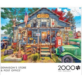 Buffalo Games - Dennison's Store & Post Office - 2000 Piece Jigsaw Puzzle for Adults Challenging Puzzle Perfect for Game Nights - 2000 Piece Finished Size is 38.50 x 26.50