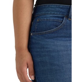 Lee Women's Plus Size Legendary Mid Rise '90s Taper Jean, Dark Stream