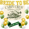 Camping Bachelorette Decoration Sash Cabin Crew Before i Do Backdrop