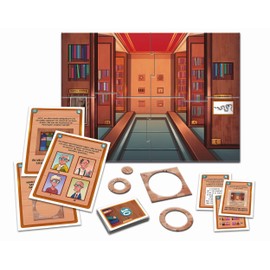 Clementoni Galileo Escape Game, The Mysterious Library, Escape Game for Children 8 Years and Up, Board Game & Family Game, 59370