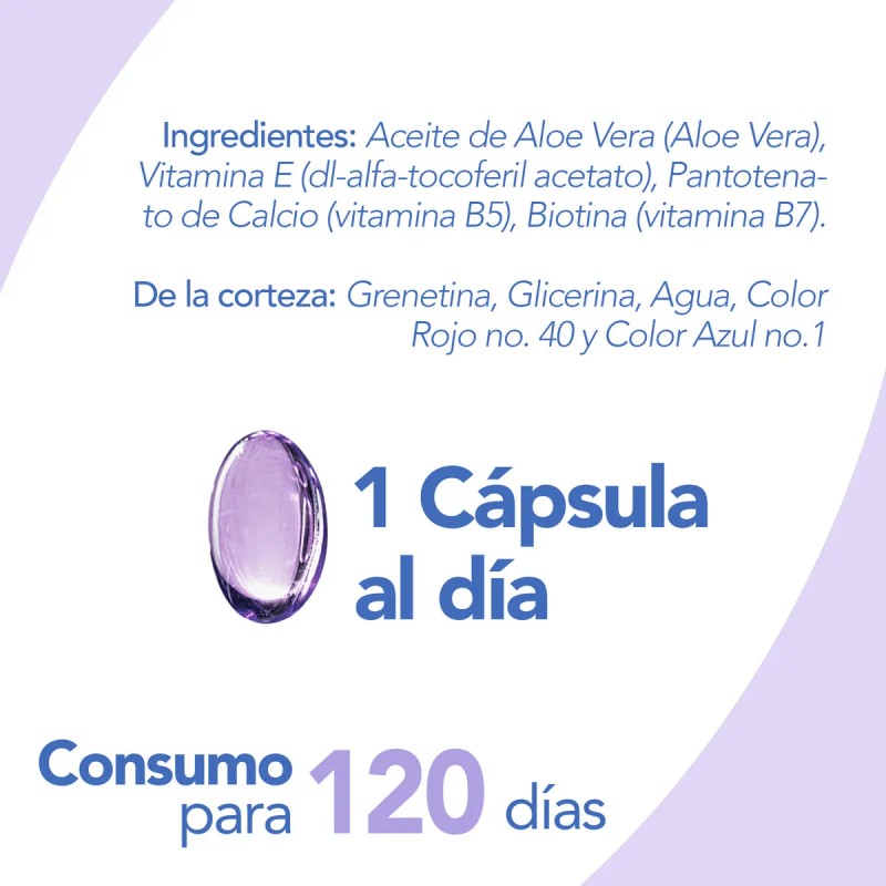 Biotina Pantenol 120 Softgels De 700 Mg Natgel Sabor Sin