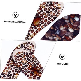 Ipetboom 1 Pair Foot Massaging Insoles Comfortable Arch Support Inserts with Rubber Cobblestone for Women Men