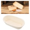 25cm Bread Proofing Basket Set Oval Natural Rattan Sourdough Proofing