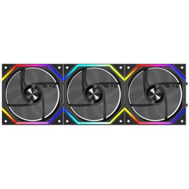 TZMRIT Build Blocks UNI FAN - ARGB Fan - Daisy Chain Design - One Cable Connection - PC Fan 120 mm - RGB Fan 120 mm - Case Fan 120 mm (Black, Reverse Flow)