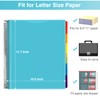 12 Pocket Project Organizer, Forvencer 1/6-cut Tab Binder Organizer with