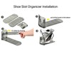 Uni HIMO Shoe Slots Organizer, Clear Shoe Stacker, Adjustable Level