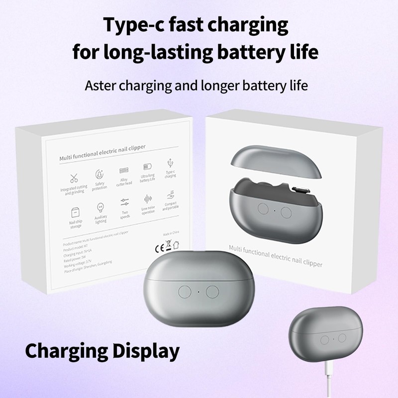 Electric Nail Clippers for Seniors,Upgraded 3 in 1 Electric Automatic