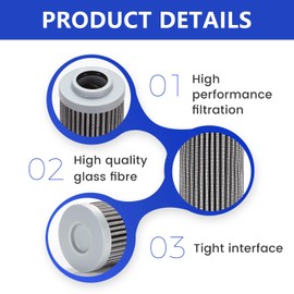 AUIVERED 1551101001 Hydraulic Filter - Fit for Takeuchi TL10,TL10V2,TL12,TL120,TL126,TL12R2,TL12V2,TL130,TL140,TL150,TL220,TL230,TL240,TL250,TL26,TL6R,TL8,TL8R2 - Replace AT204010 SH63715