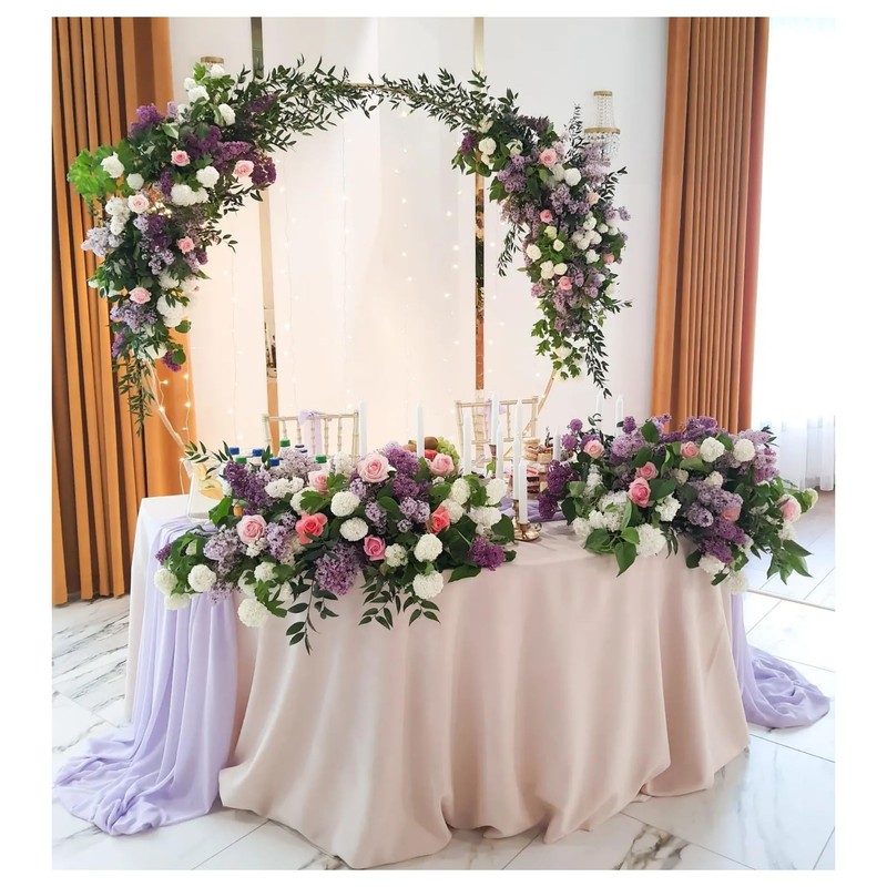 Light Purple Chiffon Table Runner 27x120 Inches Rustic Table Runners