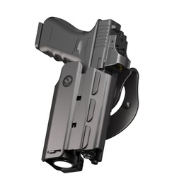 Orpaz T40 Springfield XD Holster with Light, Level II/Level III OWB Light Bearing Holster Compatible with SXD, Lasers, Sights and Optics (T40 Large)