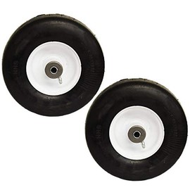 2PK Flat Free Solid Puncture Proof 9x3.5x4 9x3.50-4 9x3.50x4 Tire Wheel Tire Assembly Replacement for Ferris Snapper 1521181 5021181