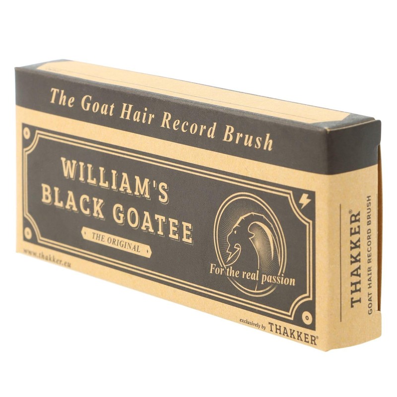 THAKKER William's Black Goatee - Premium Record Brush with 100%