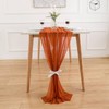 Aoksunova Chiffon Table Runner, Wedding, Terracotta Table Runner, Outdoor Table