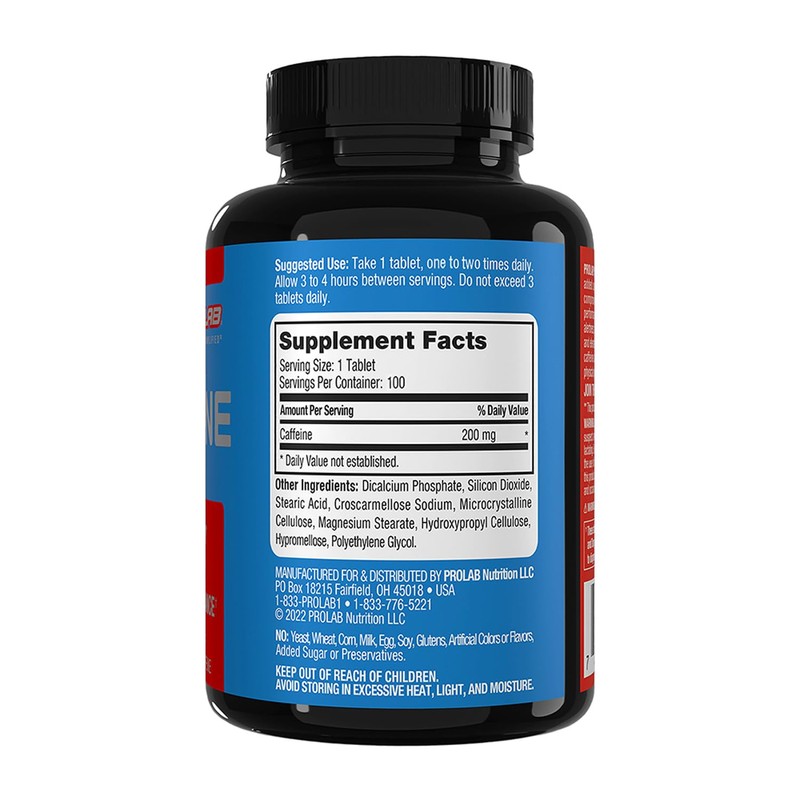 ProLab Caffeine Tablets 100 Count