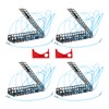 4-Pack 10-Loop Crab Snare Traps with 2 Measuring Rulers –