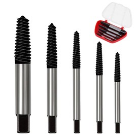 SHUOHONG 5-Piece Screw Extractor Set, Professional Screw Extractor Set, Left Extractor Set, Screws Removal Tool, Broken Screws, Extractor Set, for Loosening and Removing Screws