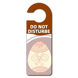 DIYthinker - Placa decorativa para puerta con diseño de huevo de Pascua