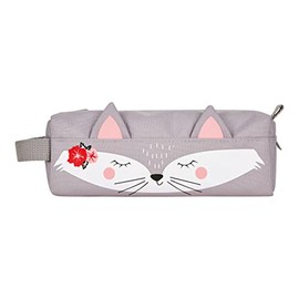 Quattro Neon Art Pencil Case, Kitty, writing case