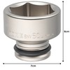 TONE Impact Socket 6NV-50 Insertion Angle 0.7 inch (19.0 mm)