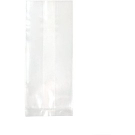 100-Pack 6LB Gusseted Polypropylene Bags - 0.7mil - Ideal for Food, Candy, Product, Samples, and Packaging - Size: 5 x 3 x 15 inches - Durable and Versatile