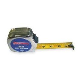 Westward 1MKR9 Measuring Tape, 25 Ft x 1 In, Thumb Lock
