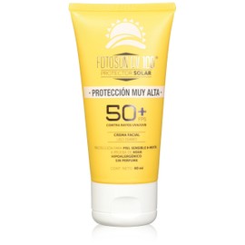 Fotosun UV 100 Protector Solar Facial Fps 50 Crema para Todo Tipo de Piel Protección Contra los Rayos del Sol Uso Diario 60ml