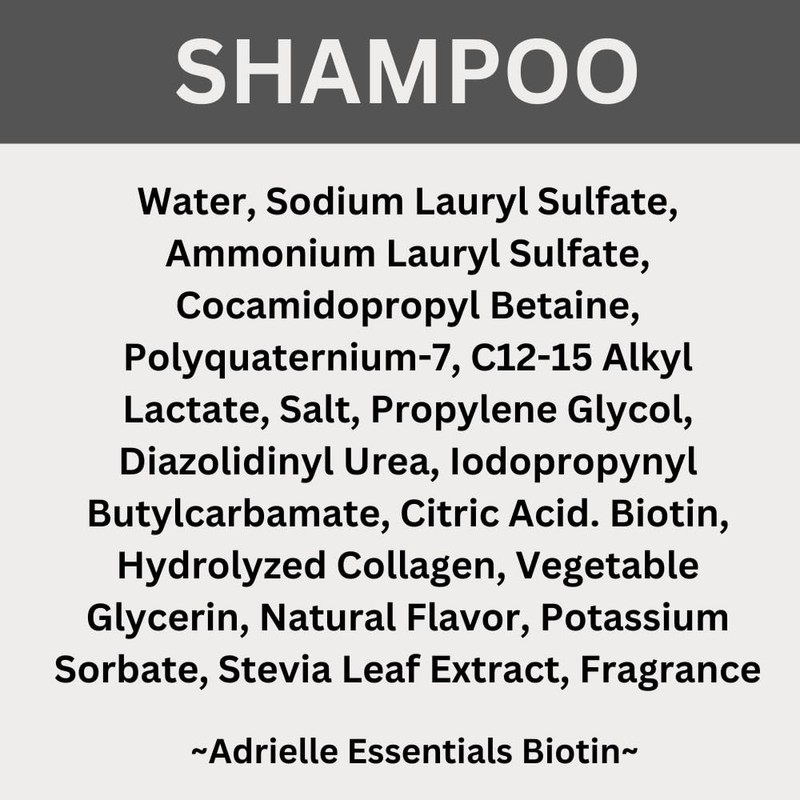 Adrielle Essentials Hyssop Scented Biotin Hair Shampoo and Conditioner Set,