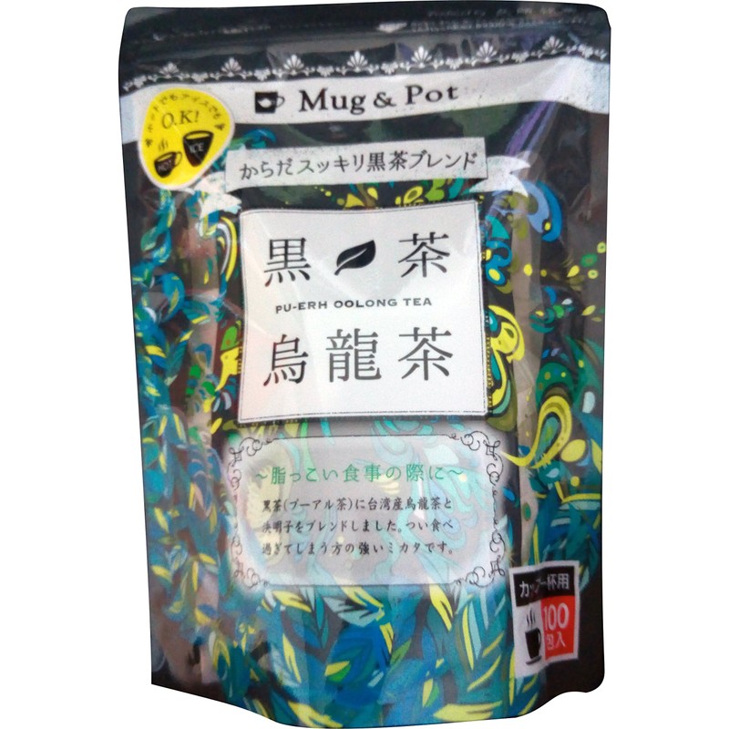 Kyushun Meisha Black Tea Oolong Tea PLUS 100 Packets 5.3