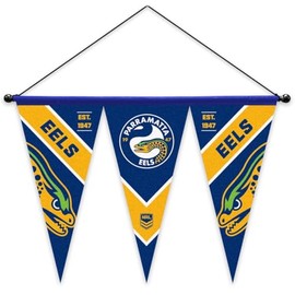 Parramatta Eels NRL Rugby League Set of 3 Felt Wall Pennant