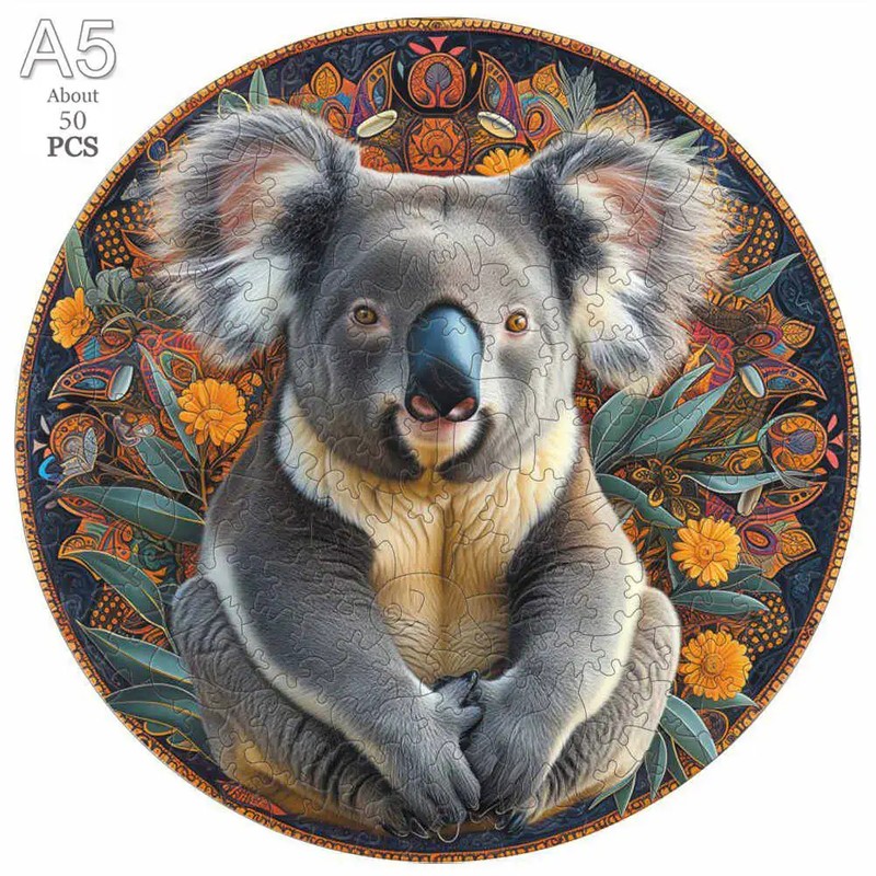 Mysterious Animals Wooden Jigsaw Puzzle – Precision-Cut Animal Puzzle for