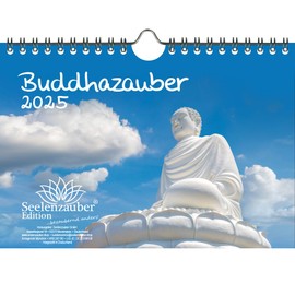 Buddhaauber DIN A5 Wall Calendar for 2025 Buddhism Zen Feng Shui Buddha Seelenzauber