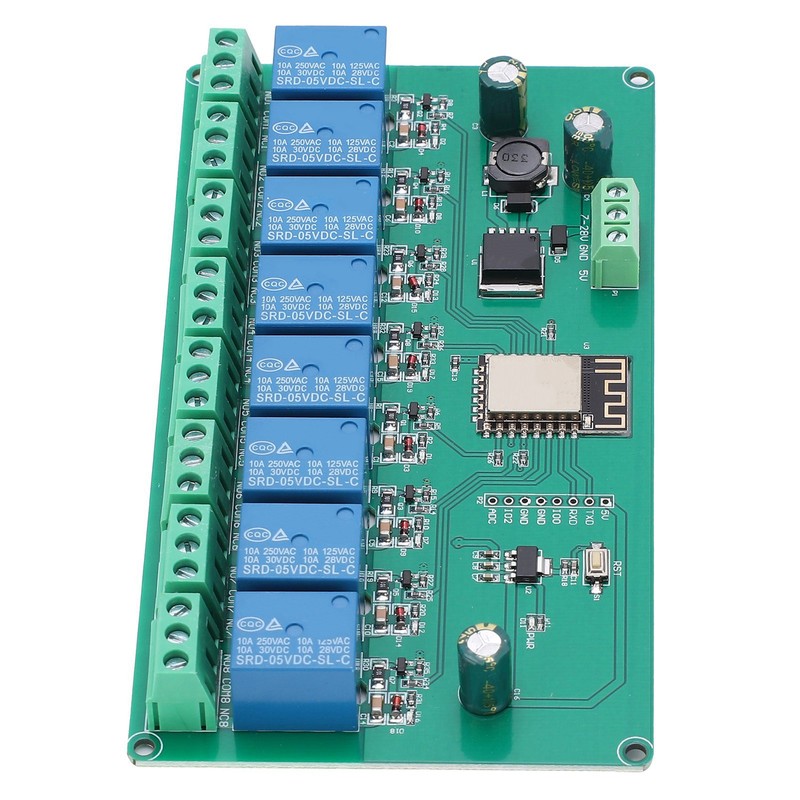 Relay Module WIFI 8‑Channel ESP8266 Development Board for Wireless Control
