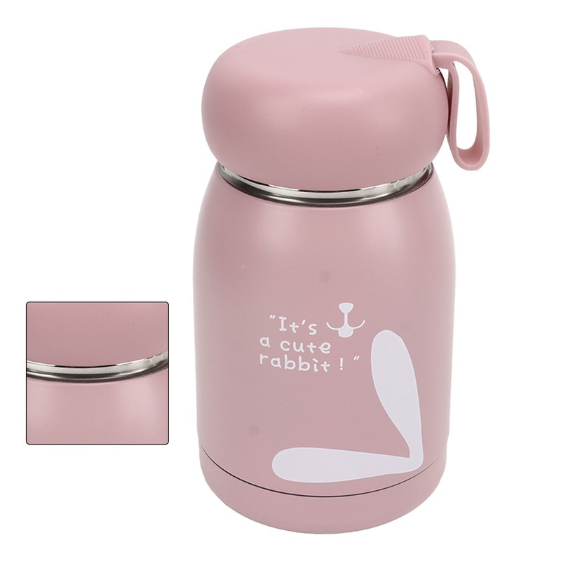 Children's Insulation Cup 12oz Double Wall Portable Rabbit Pattern Insulated